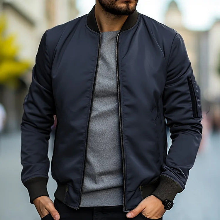 Men’s Lightweight Bomber Jacket – Modern Cut & Urban Edge