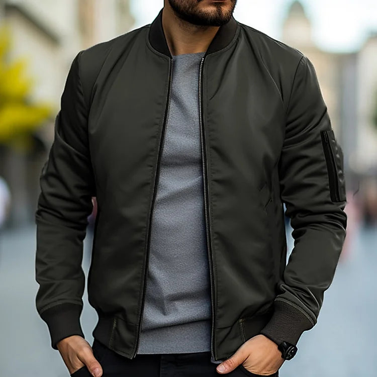 Men’s Lightweight Bomber Jacket – Modern Cut & Urban Edge