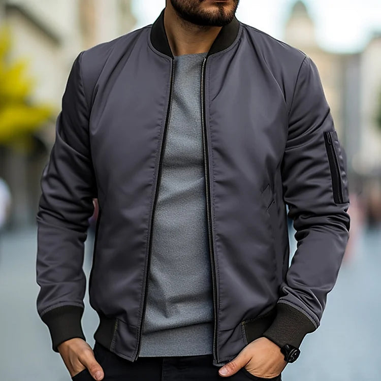 Men’s Lightweight Bomber Jacket – Modern Cut & Urban Edge