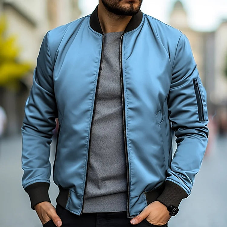 Men’s Lightweight Bomber Jacket – Modern Cut & Urban Edge
