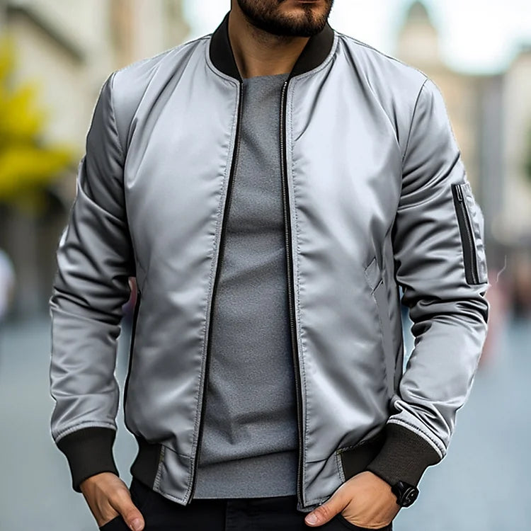 Men’s Lightweight Bomber Jacket – Modern Cut & Urban Edge