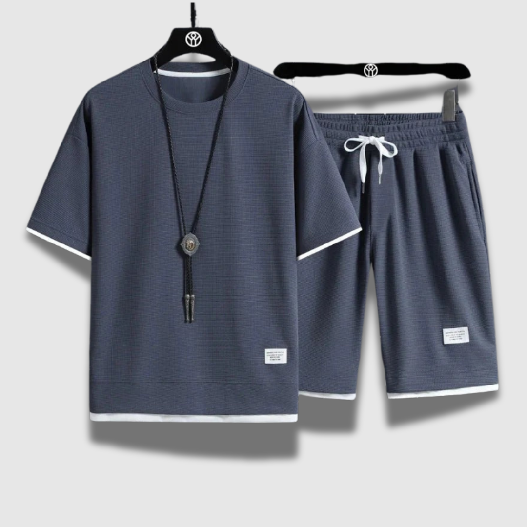 Men’s Summer Shirt and Shorts Set – Lightweight, Breathable & Beach-Ready