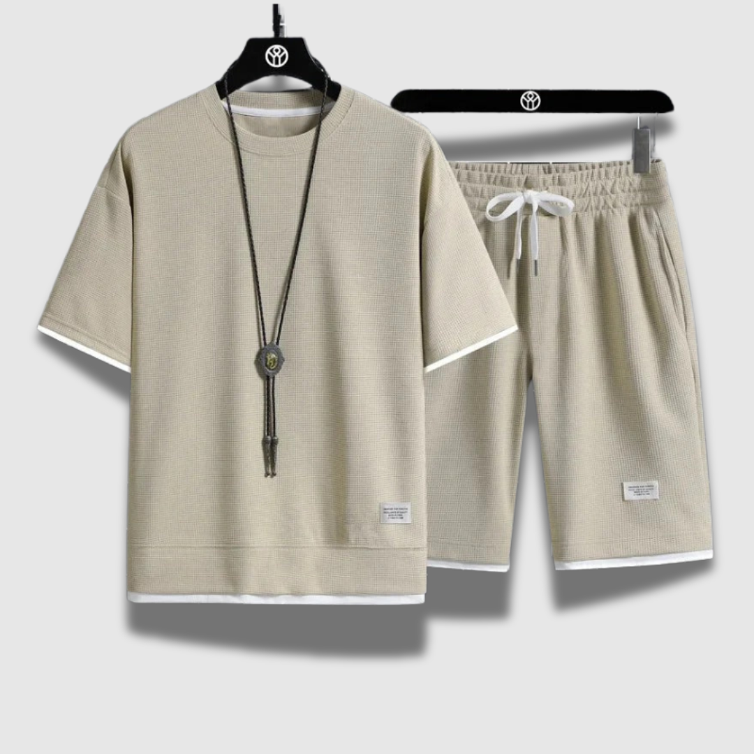 Men’s Summer Shirt and Shorts Set – Lightweight, Breathable & Beach-Ready