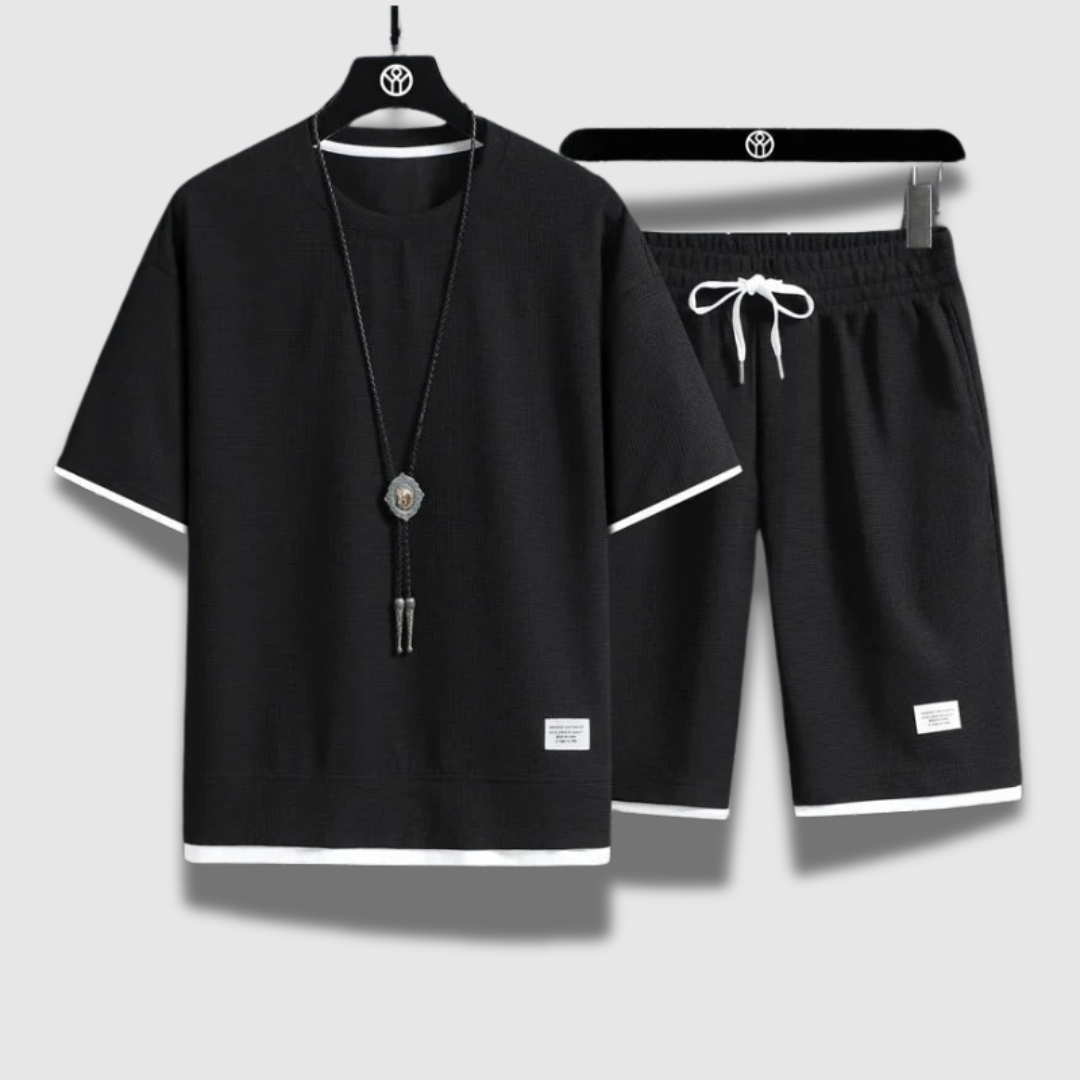 Men’s Summer Shirt and Shorts Set – Lightweight, Breathable & Beach-Ready