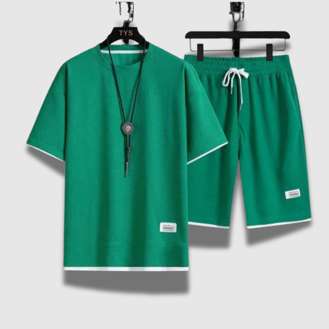 Men’s Summer Shirt and Shorts Set – Lightweight, Breathable & Beach-Ready