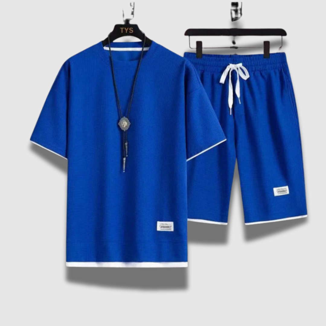 Men’s Summer Shirt and Shorts Set – Lightweight, Breathable & Beach-Ready