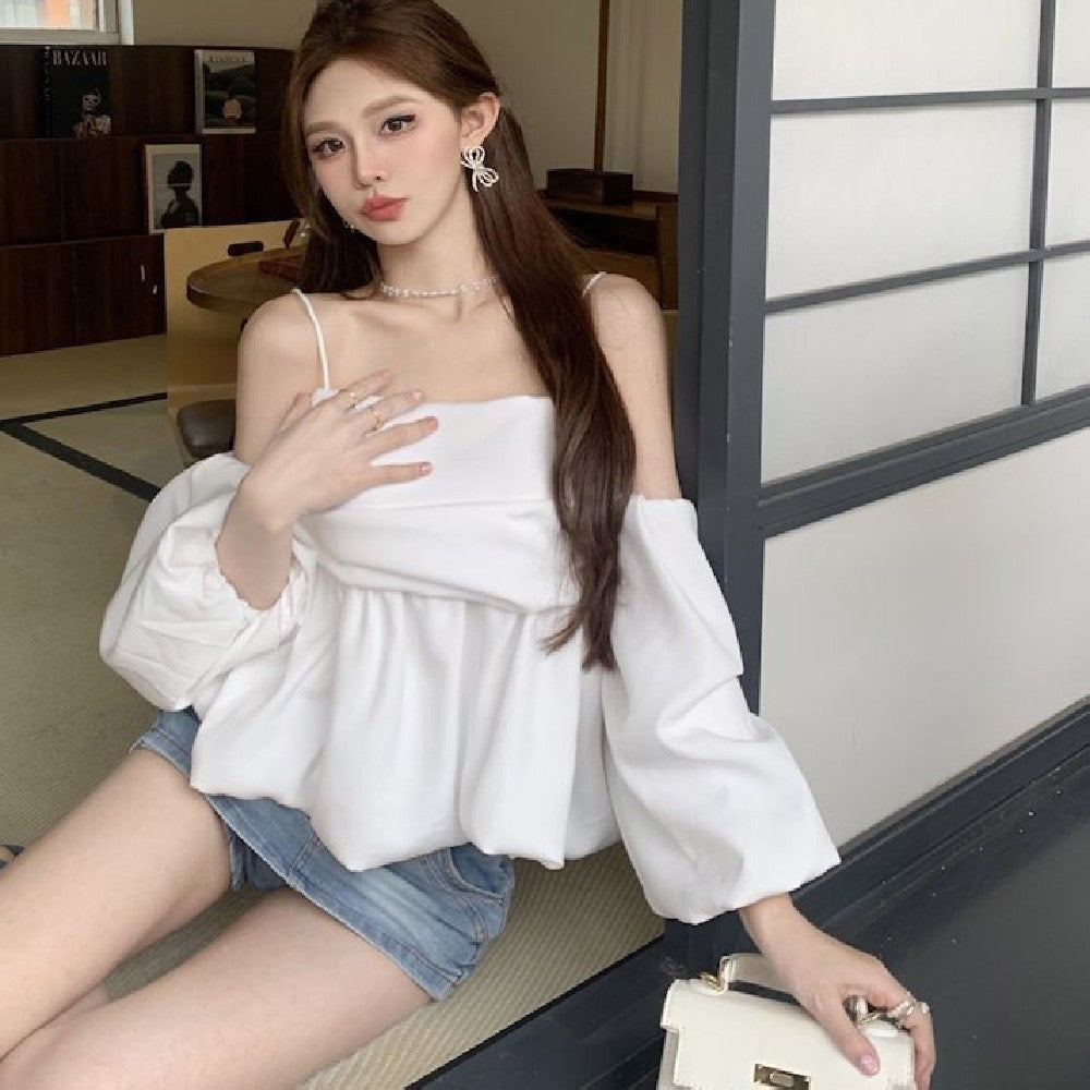 Amaya Lantern Sleeve Top