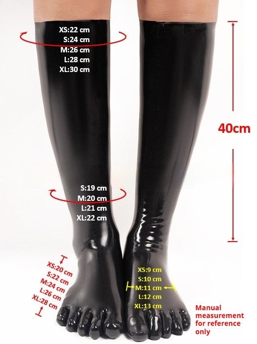 Aria Latex Five-Toe Performance Socks