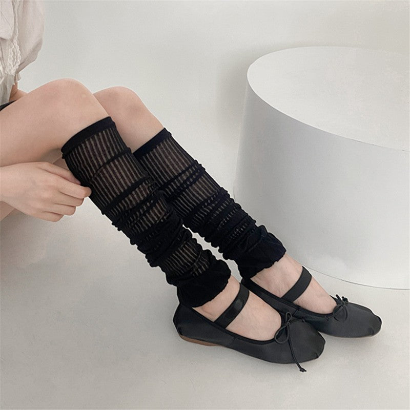 Ayla Ribbed Calf Socks