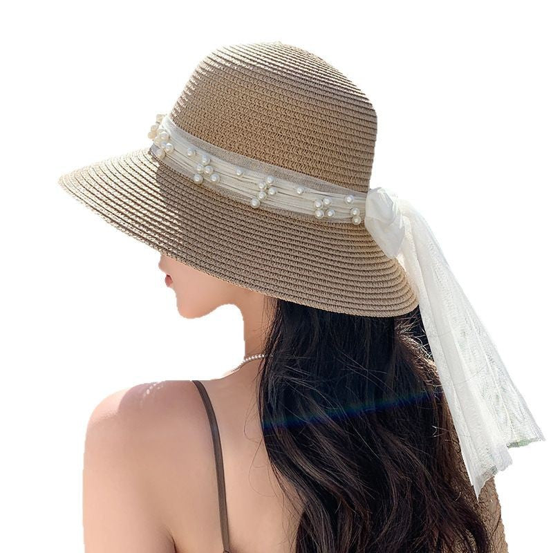 Belle Étoile Pearl-Bow Sun Hat