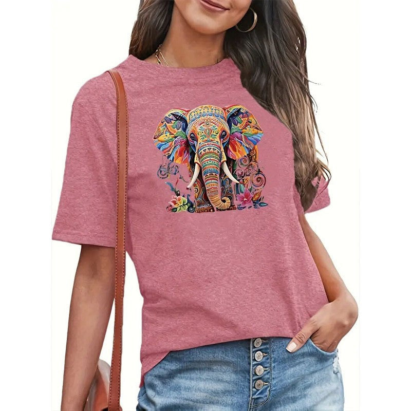 Eleva Colorful Elephant Tee