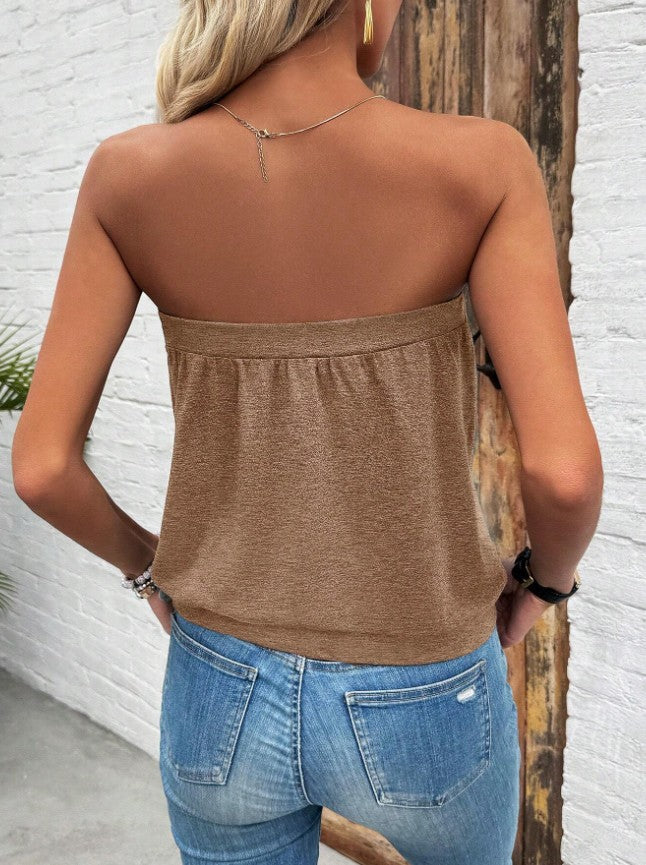 Liora Strapless Knit Top