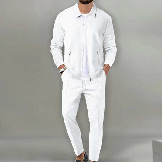 Men’s 2-Piece Casual Suit Set – Modern Tailored Fit for Smart Everyday Style