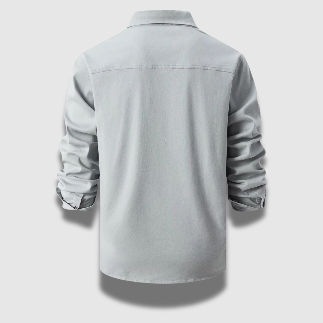 Men’s Cotton Work Shirt – Rugged Look with Modern Structure