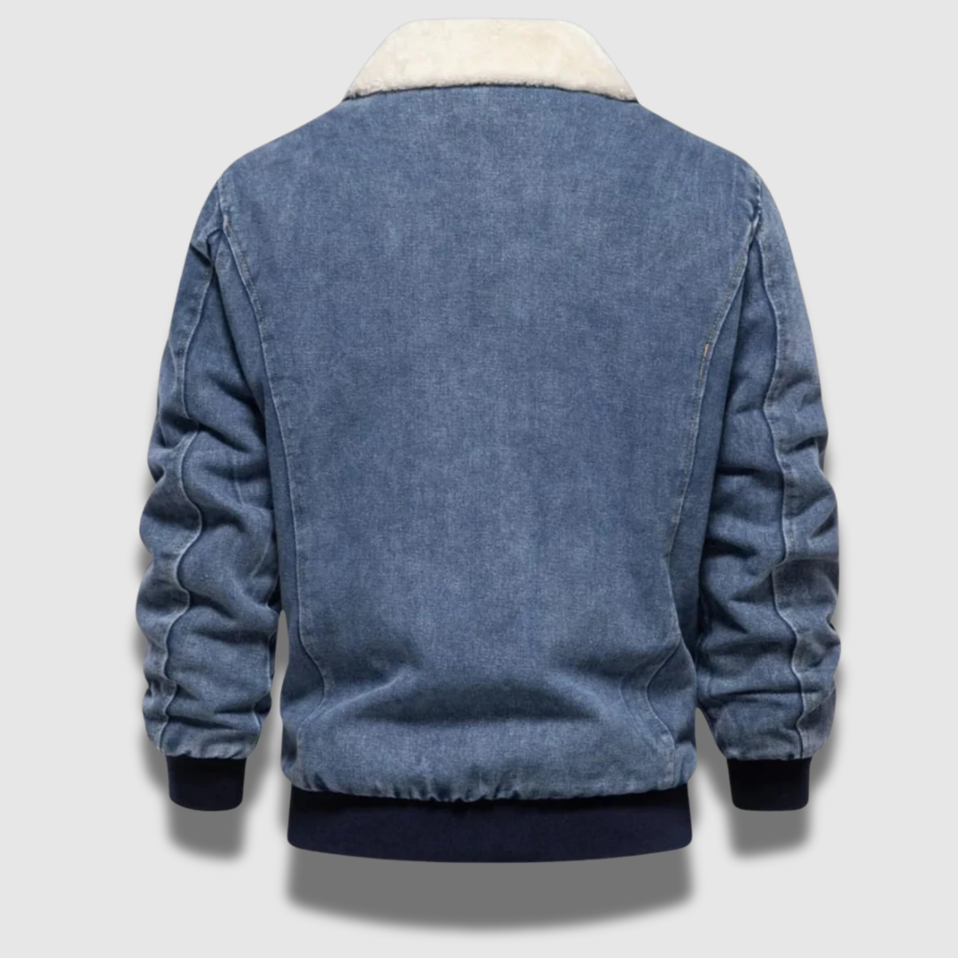 Men’s Insulated Denim Jacket – Warm, Rugged & Classic