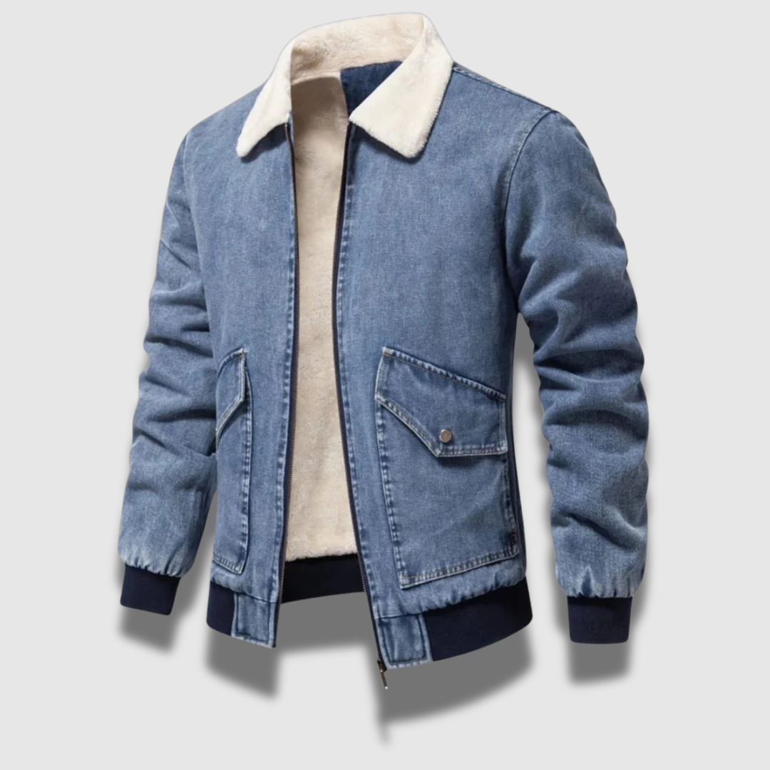Men’s Insulated Denim Jacket – Warm, Rugged & Classic