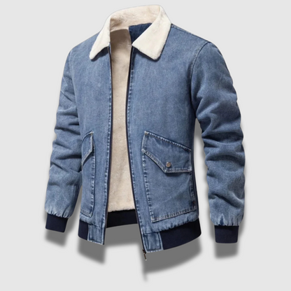 Men’s Insulated Denim Jacket – Warm, Rugged & Classic