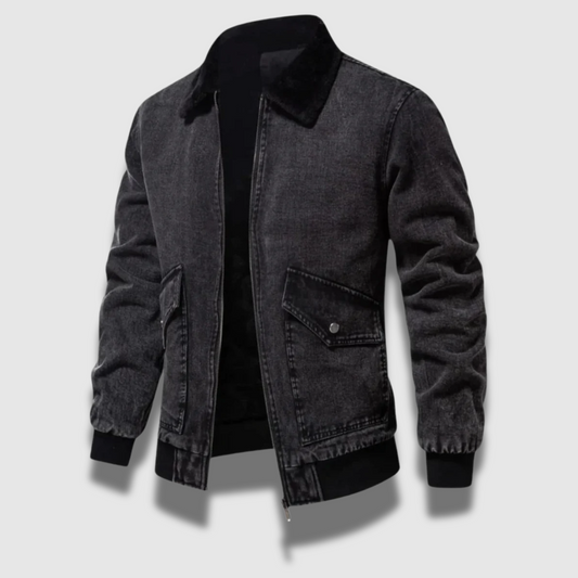 Men’s Insulated Denim Jacket – Warm, Rugged & Classic