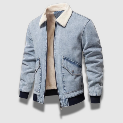 Men’s Insulated Denim Jacket – Warm, Rugged & Classic