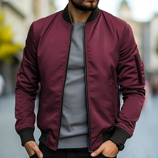 Men’s Lightweight Bomber Jacket – Modern Cut & Urban Edge