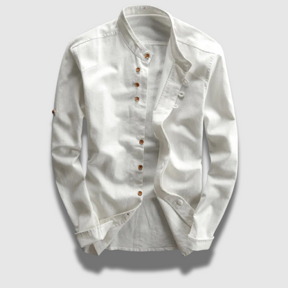 Men’s Long Japanese-Inspired Shirt – Minimalist Style & Lightweight Fit