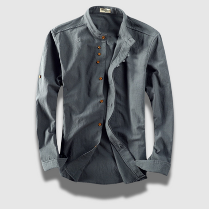 Men’s Long Japanese-Inspired Shirt – Minimalist Style & Lightweight Fit