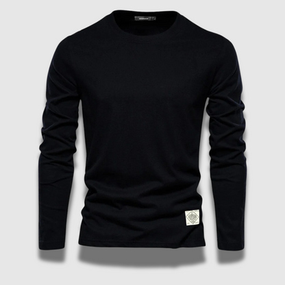 Men’s Long-Sleeve Cotton T-Shirt – Soft, Breathable & Everyday-Ready