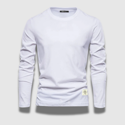Men’s Long-Sleeve Cotton T-Shirt – Soft, Breathable & Everyday-Ready