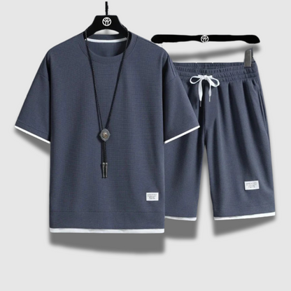 Men’s Summer Shirt and Shorts Set – Lightweight, Breathable & Beach-Ready