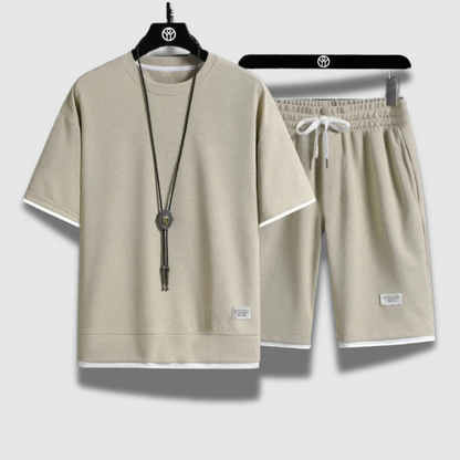Men’s Summer Shirt and Shorts Set – Lightweight, Breathable & Beach-Ready