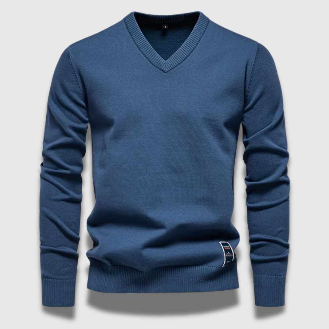 Men’s V-Neck Sweater – Tailored Warmth with Everyday Ease