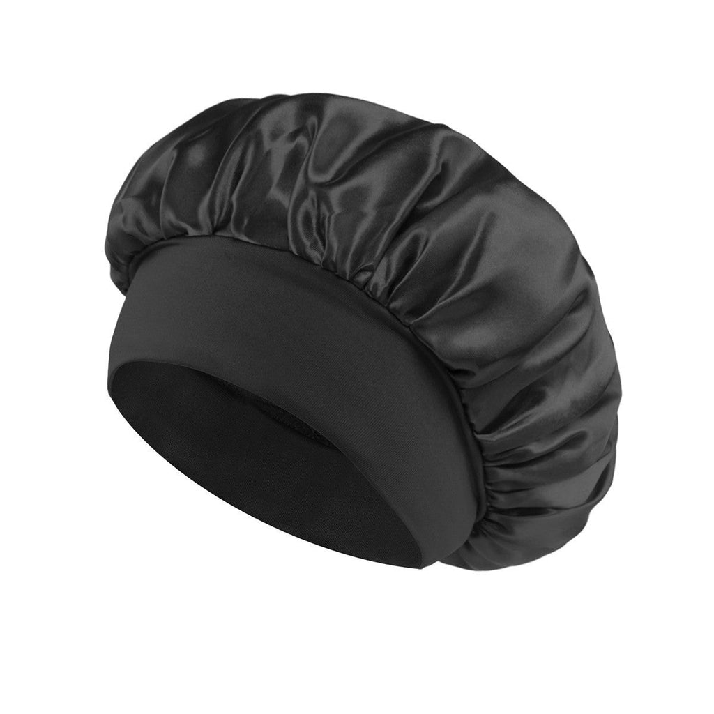 Noctura Satin Wide-Brim Nightcap