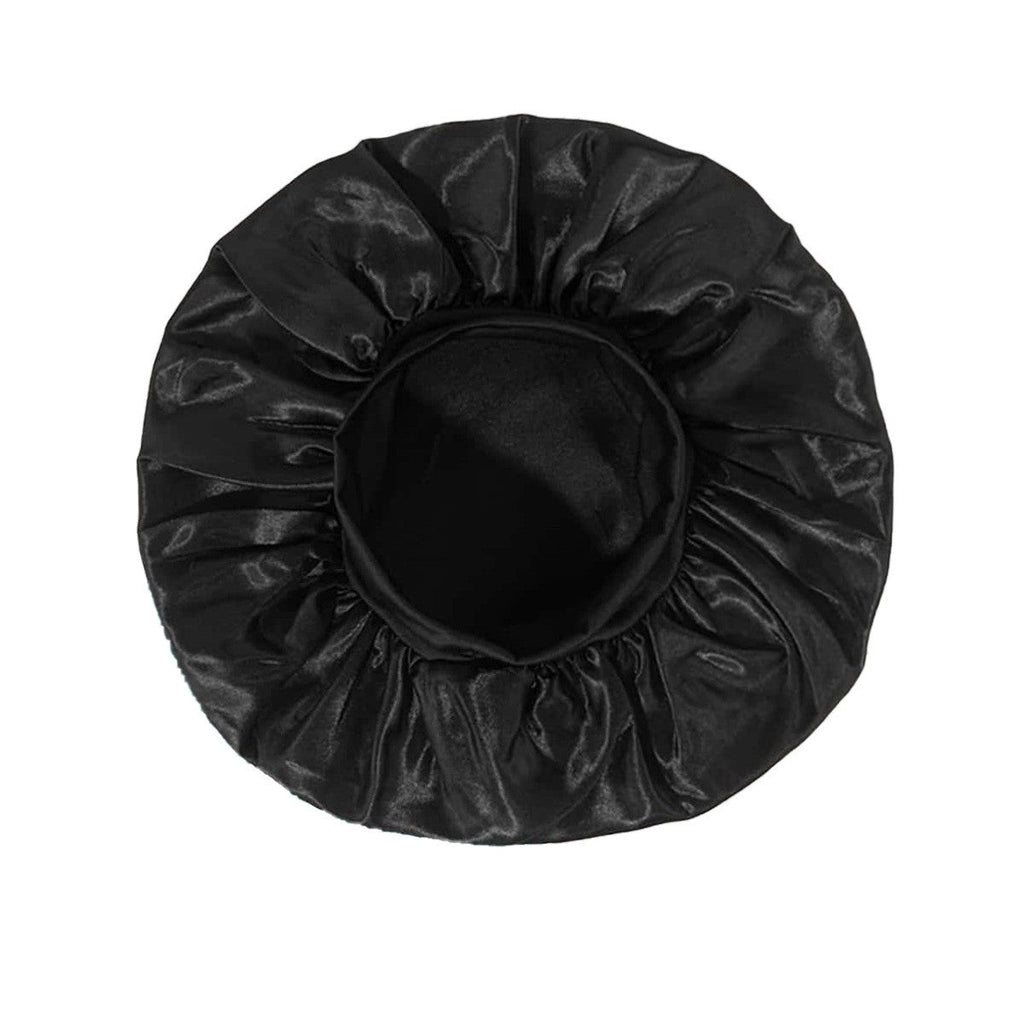 Noctura Satin Wide-Brim Nightcap