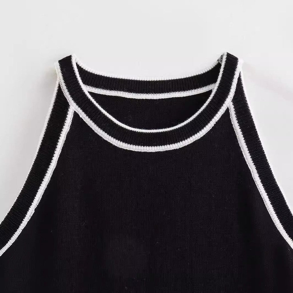 Noire Halter Cutout Top
