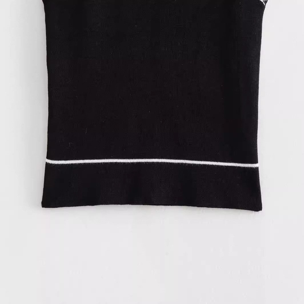 Noire Halter Cutout Top