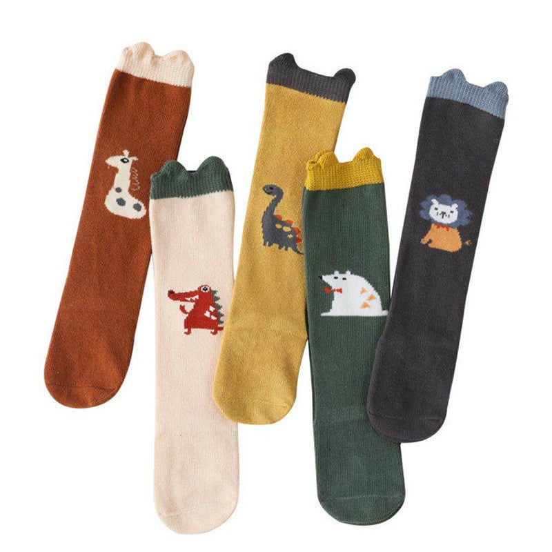 Petit Zoo Animal-Ear Cotton Socks
